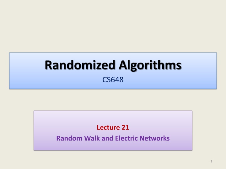 randomized algorithms cs648 n.w