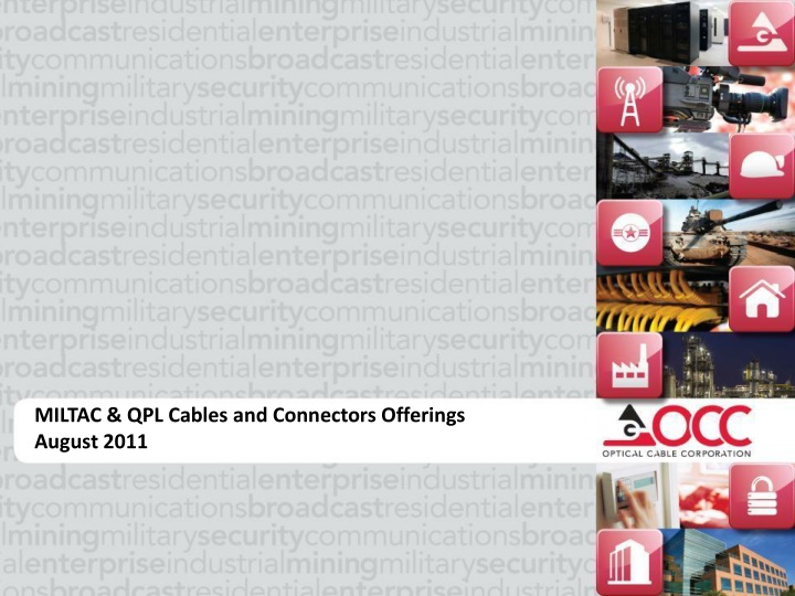 miltac qpl cables and connectors offerings n.w