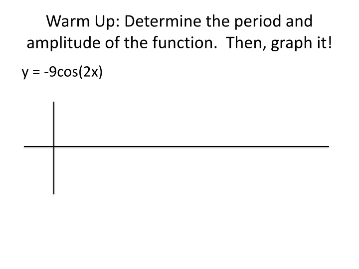 warm up determine the period and amplitude n.w