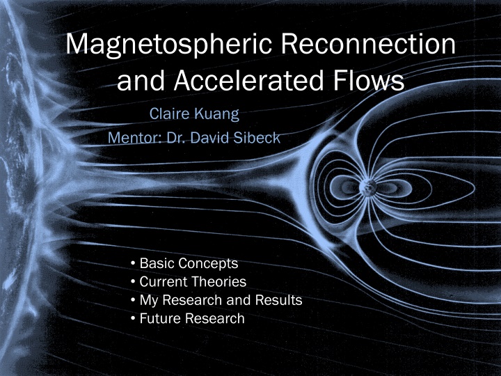 magnetospheric reconnection and accelerated flows n.w