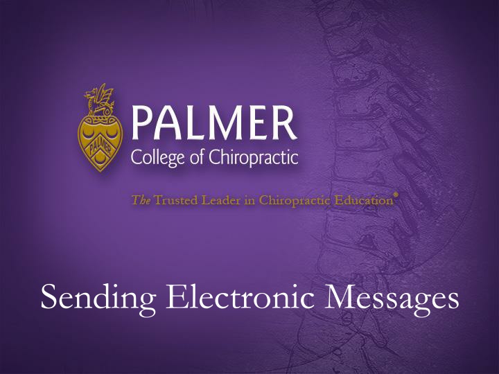 sending electronic messages n.w