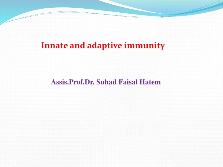 innate and adaptive immunity n.w