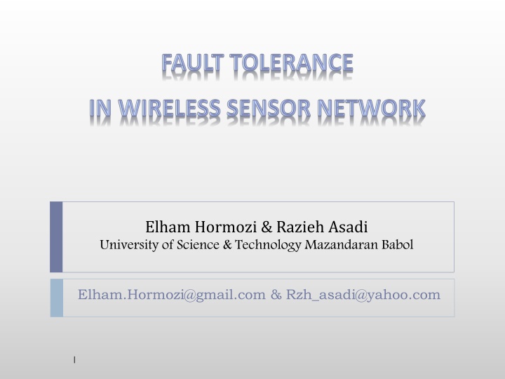 elham hormozi razieh asadi university of science n.w