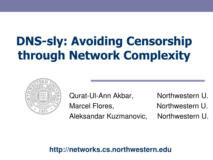 dns sly avoiding censorship through network n.w