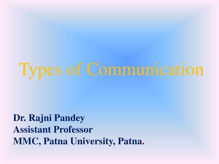 types of communication n.w