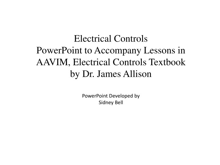 electrical controls n.w