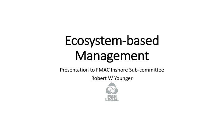 ecosystem ecosystem based management management n.w