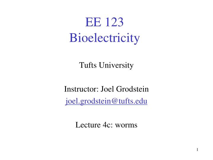 ee 123 bioelectricity n.w