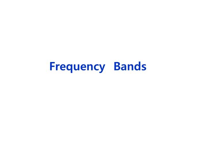 frequency bands n.w