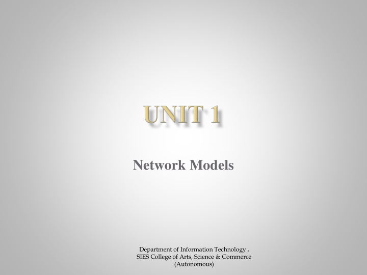 network models n.w