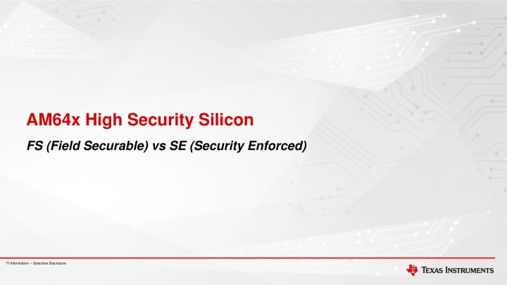 am64x high security silicon n.w
