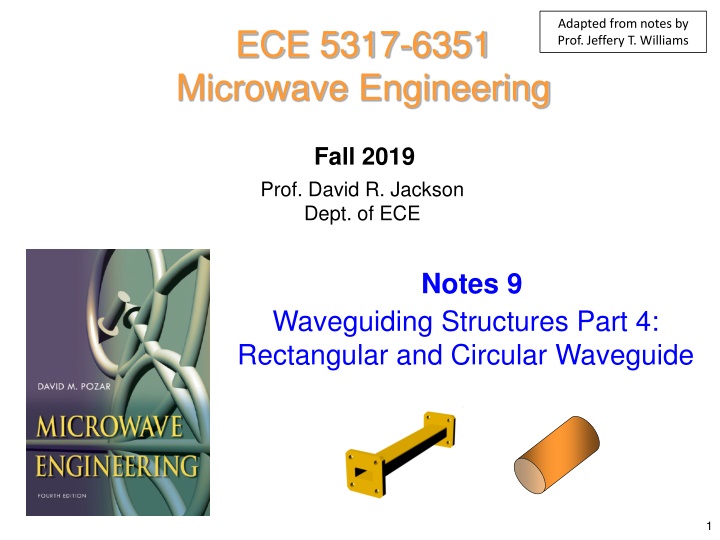 adapted from notes by prof jeffery t williams n.w
