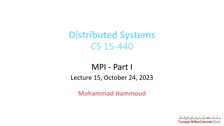 distributed systems cs 15 440 n.w