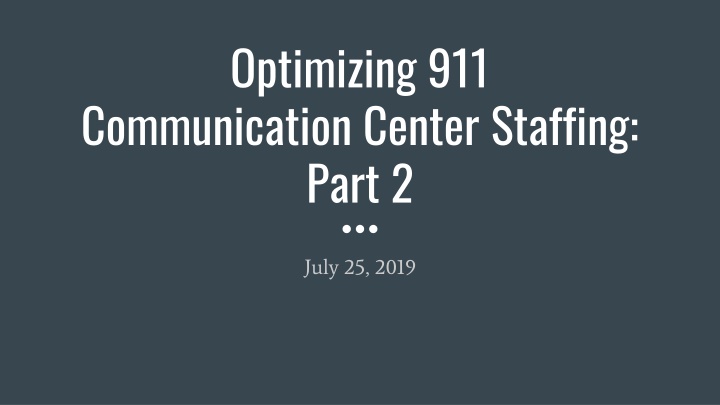 optimizing 911 n.w