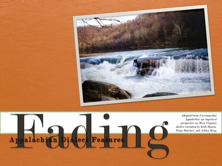 appalachian dialect features appalachian dialect n.w