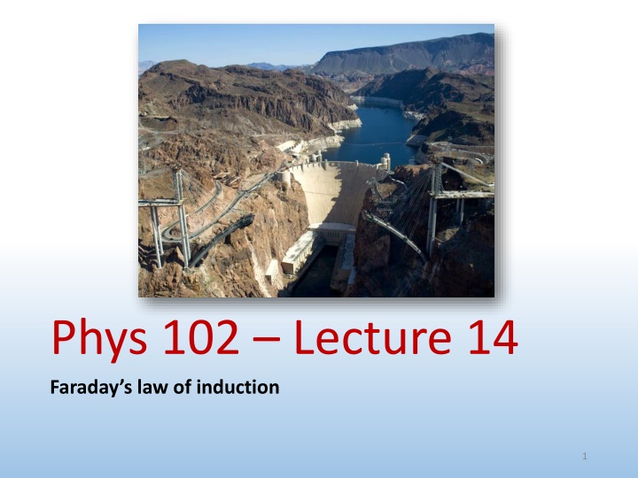 phys 102 lecture 14 faraday s law of induction n.w