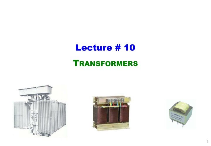 lecture 10 t ransformers n.w