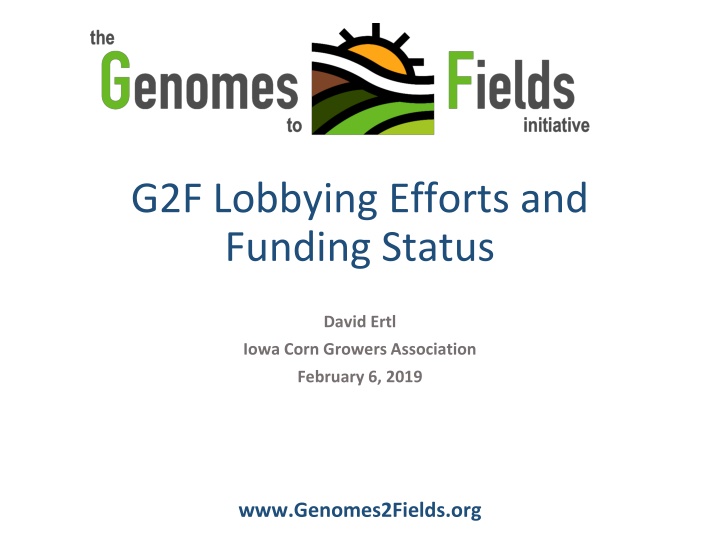 g2f lobbying efforts and funding status n.w