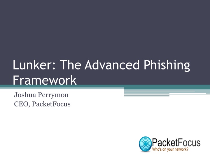 lunker the advanced phishing framework joshua n.w