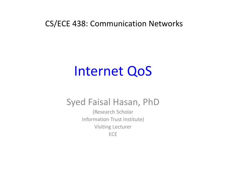 cs ece 438 communication networks n.w