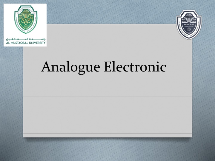 analogue electronic n.w