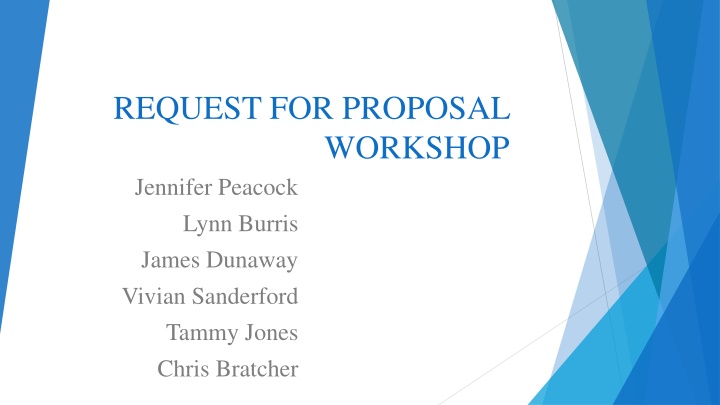 request for proposal n.w