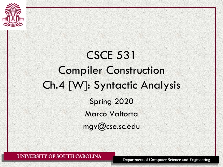 csce 531 n.w