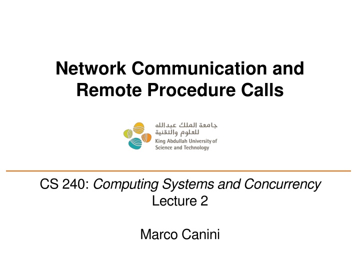 network communication and remote procedure calls n.w