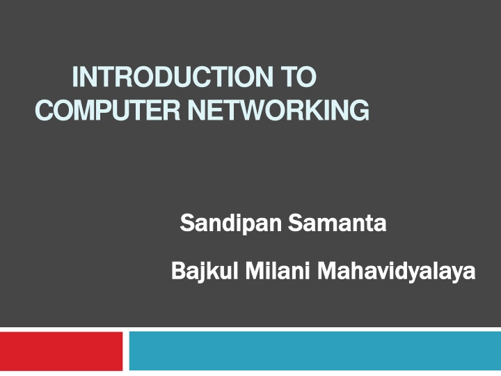 introduction to computernetworking n.w