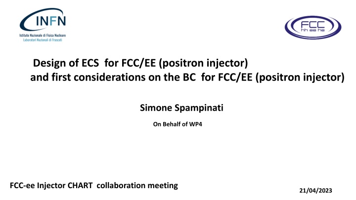 design of ecs for fcc ee positron injector n.w