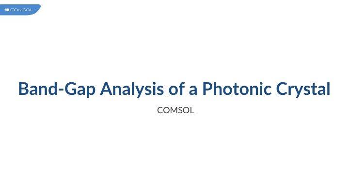 band gap analysis of a photonic crystal n.w