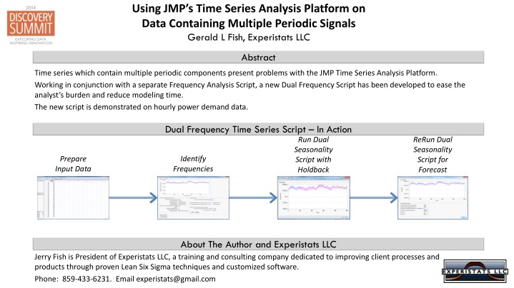 using jmp s time series analysis platform on data n.w