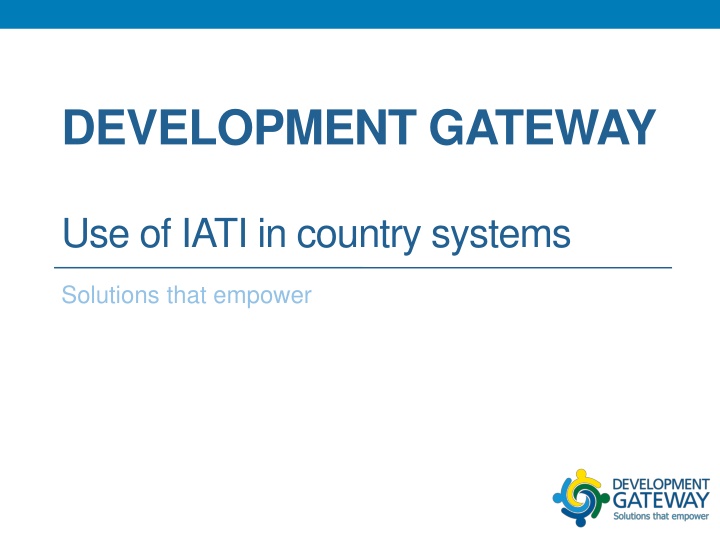 development gateway n.w