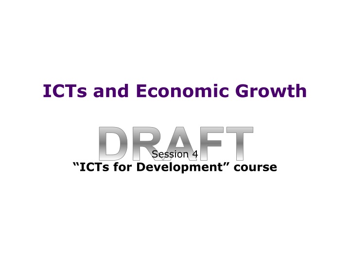 icts and economic growth n.w