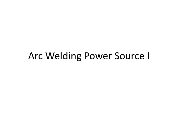 arc welding power source i n.w