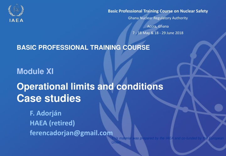 basic professional training course on nuclear n.w