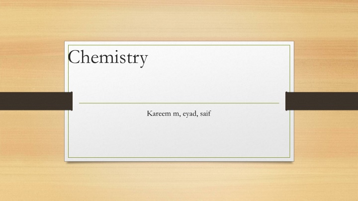 Chemistry Reactions and Temperature Changes