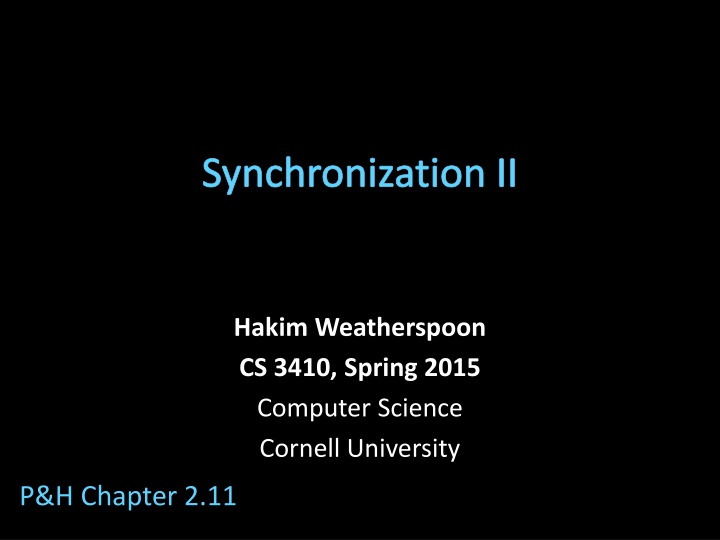synchronization ii n.w