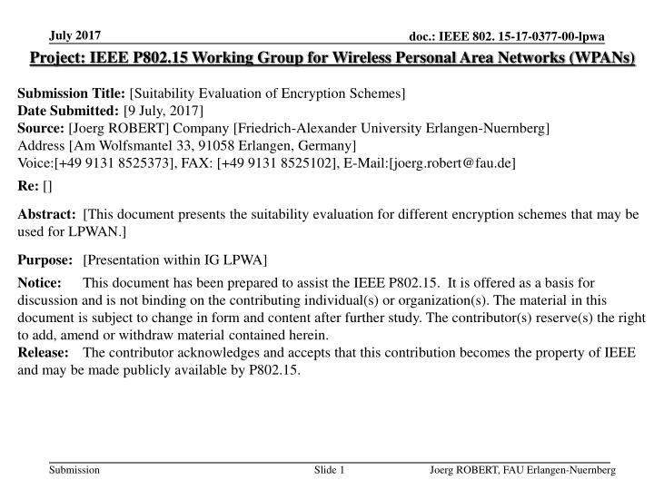 july 2017 project ieee p802 15 working group n.w