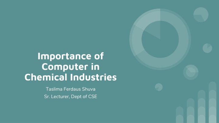 importance of computer in chemical industries n.w