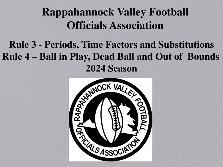 rappahannock valley football officials association n.w