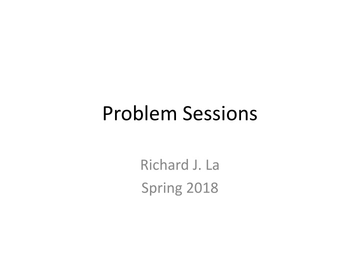 problem sessions n.w
