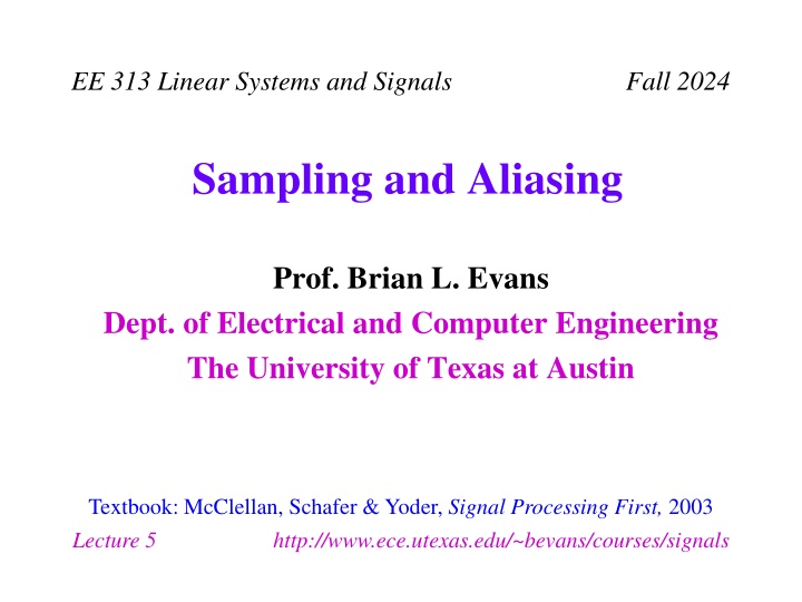 ee 313 linear systems and signals fall 2024 n.w