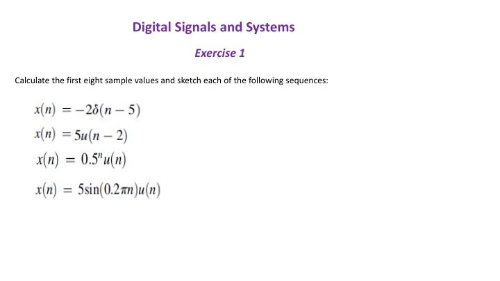 digital signals and systems n.w