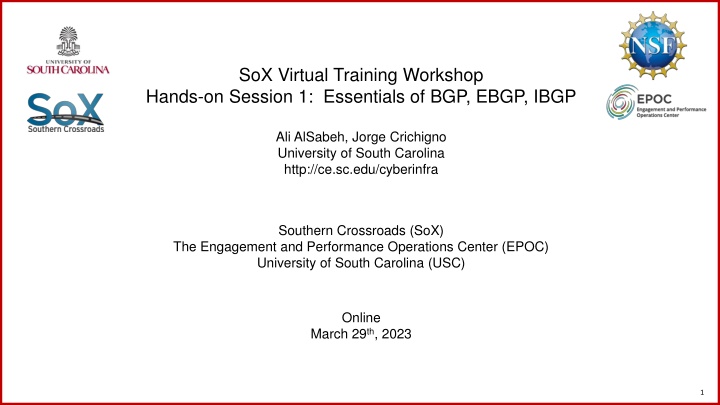 sox virtual training workshop hands on session n.w