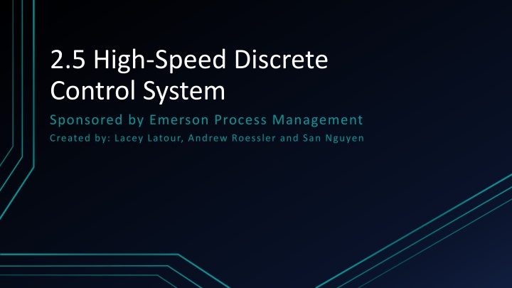 2 5 high speed discrete control system sponsored n.w