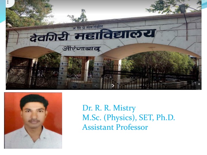 dr r r mistry m sc physics set ph d assistant n.w