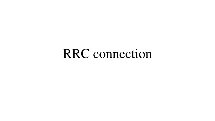 rrc connection n.w