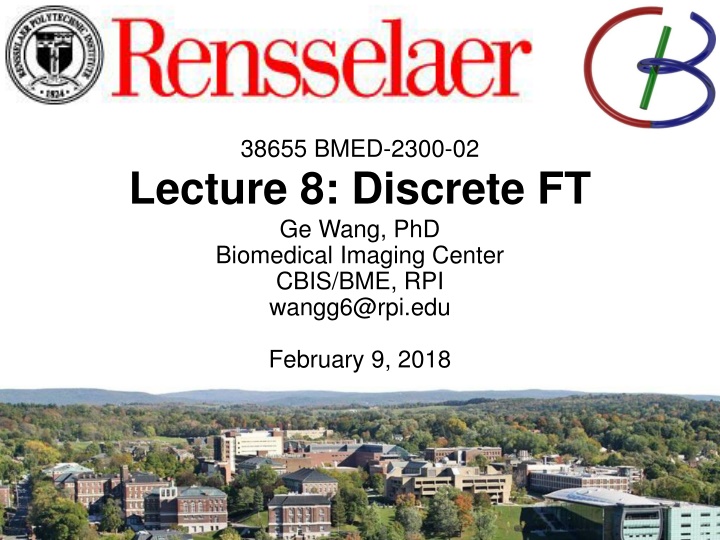 38655 bmed 2300 02 lecture 8 discrete ft ge wang n.w