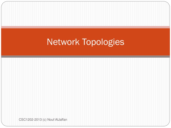network topologies n.w